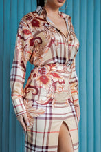 Load image into Gallery viewer, Satin Blouse With Skirt Set