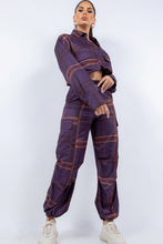 Load image into Gallery viewer, Cropped Shirt & Cargo Pants Set