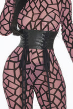 Load image into Gallery viewer, Geometric Printed Jersey Jumpsuit