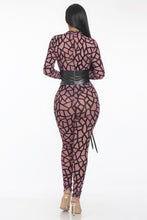 Load image into Gallery viewer, Geometric Printed Jersey Jumpsuit
