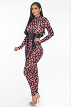 Load image into Gallery viewer, Geometric Printed Jersey Jumpsuit