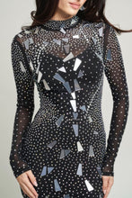 Load image into Gallery viewer, Mirrors & Rhinestones Mini Dress