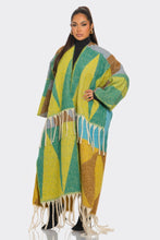 Load image into Gallery viewer, Sakari Printed Maxi Cardigan Tassel