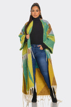 Load image into Gallery viewer, Sakari Printed Maxi Cardigan Tassel