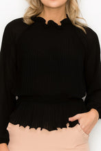 Load image into Gallery viewer, Ruffle Pleats Peplum Top