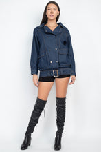 Load image into Gallery viewer, Long Denim Jacket