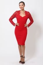 Load image into Gallery viewer, Crochet-lace Bodycon Dress