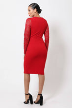 Load image into Gallery viewer, Crochet-lace Bodycon Dress