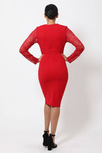Load image into Gallery viewer, Crochet-lace Bodycon Dress