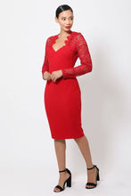 Load image into Gallery viewer, Crochet-lace Bodycon Dress