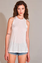 Load image into Gallery viewer, Sleeveless Crew Neck Cut-out Back Detail Longline Top