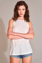 Load image into Gallery viewer, Sleeveless Crew Neck Cut-out Back Detail Longline Top