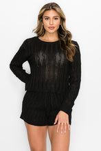 Load image into Gallery viewer, Sweater Long Sleeves & Short Set