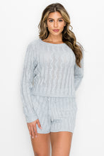 Load image into Gallery viewer, Sweater Long Sleeves & Short Set