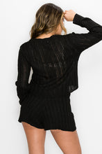 Load image into Gallery viewer, Sweater Long Sleeves & Short Set