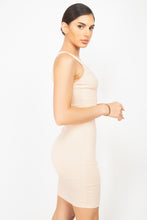 Load image into Gallery viewer, Scoop Neck Bodycon Mini Dress