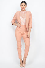 Load image into Gallery viewer, 3/4 Sleeves Blazer & Capri Pants Set