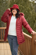 Load image into Gallery viewer, Plus Size Vegan Fur Double-sided Cotton Twill Parka & Puffer Jacket