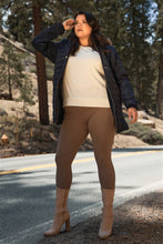 Load image into Gallery viewer, Plus Parallel Quilt Faux Fur Hood Belted Padded Long Puffer Jacket