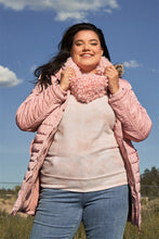 Load image into Gallery viewer, Plus Parallel Quilt Faux Fur Hood Belted Padded Long Puffer Jacket