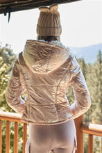 Load image into Gallery viewer, Long Sleeve Fuzzy Faux Fur Hood Padded Jacket