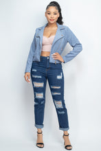 Load image into Gallery viewer, Corduroy Zipper Moto Jacket