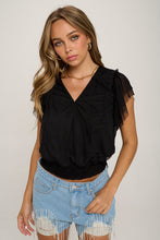 Load image into Gallery viewer, Surplice Smocking Waist Blouse