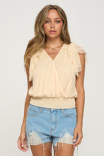 Load image into Gallery viewer, Surplice Smocking Waist Blouse
