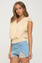 Load image into Gallery viewer, Surplice Smocking Waist Blouse