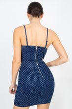 Load image into Gallery viewer, Stone Point Denim Cami Top & Skirts Set