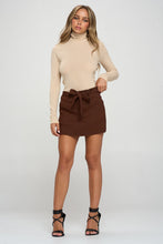 Load image into Gallery viewer, Zip-up Plaid Pocketed Skort