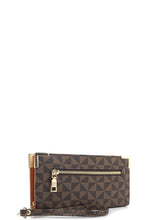 Load image into Gallery viewer, Stylish Triangle Monogram Design Zipper Hand Wallet
