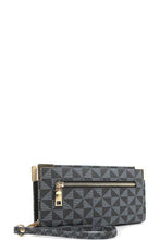 Load image into Gallery viewer, Stylish Triangle Monogram Design Zipper Hand Wallet