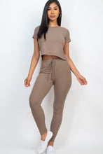 Load image into Gallery viewer, Short Sleeve Top & Leggings Set