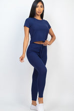 Load image into Gallery viewer, Short Sleeve Top & Leggings Set