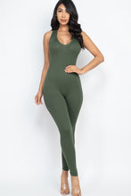 Load image into Gallery viewer, Racer Back Bodycon Jumpsuit