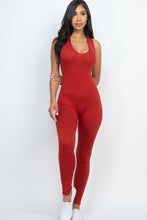 Load image into Gallery viewer, Racer Back Bodycon Jumpsuit