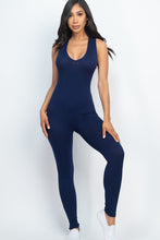 Load image into Gallery viewer, Racer Back Bodycon Jumpsuit