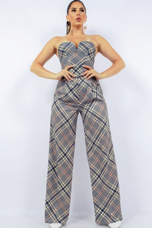 Bustier Top & Wide Pants Set