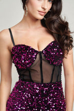 Load image into Gallery viewer, Cecily Teddy Velvet Corset Maxi Dress
