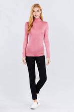 Load image into Gallery viewer, Turtle Neck Rayon Jersey Top
