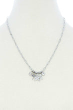 Load image into Gallery viewer, Dainty Star Lighting Bolt Charm Metal Necklace
