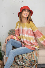 Load image into Gallery viewer, Ombre Dye Terry Knit Banded Bottom Pullover
