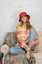 Load image into Gallery viewer, Ombre Dye Terry Knit Banded Bottom Pullover
