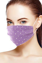 Load image into Gallery viewer, 3d Shiny Silver Metal Studs Cotton Fashion Face Mask
