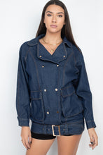 Load image into Gallery viewer, Long Denim Jacket
