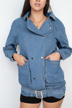 Load image into Gallery viewer, Long Denim Jacket
