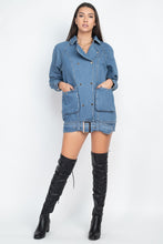 Load image into Gallery viewer, Long Denim Jacket
