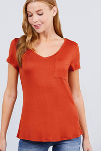 V-neck Rayon Jersey Top