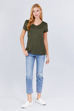 Load image into Gallery viewer, V-neck Rayon Jersey Top
